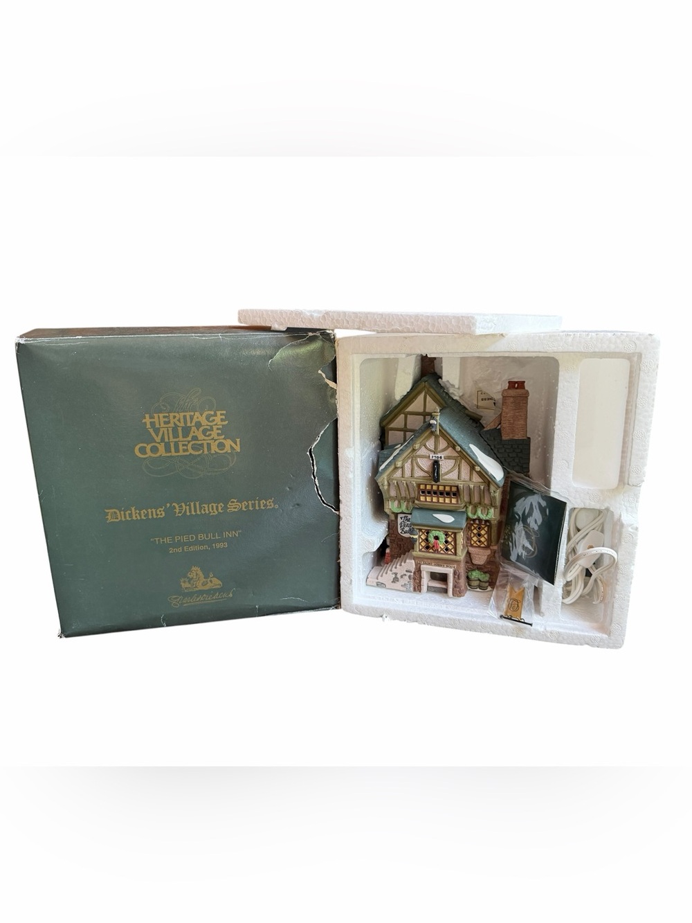 1993 Dept. 56 Heritage Village Dickens’ Village Series “The Pied Bull Inn”